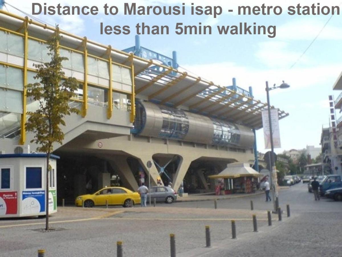 Classic 2 Bedroom Apartment Next To Metro - Marousi Athens Ngoại thất bức ảnh